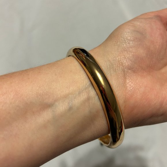 Gold Half Moon & Stars Bangle - Picture 5 of 6